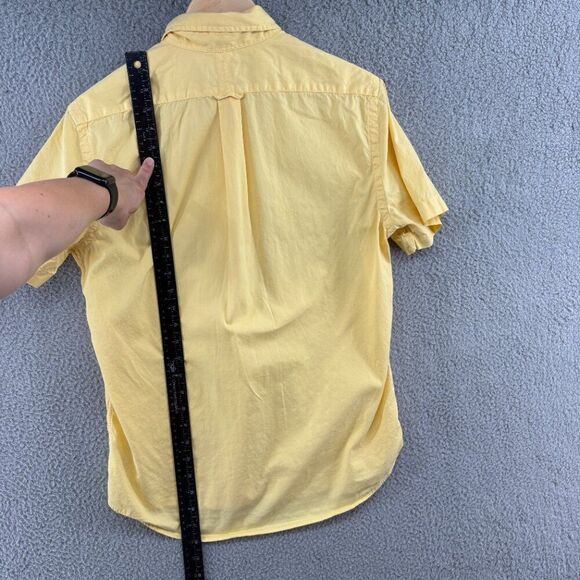 Ralph Lauren Featherweight Twill Button-Down Shirt Yellow Short Sleeve Men’s S - Picture 8 of 11